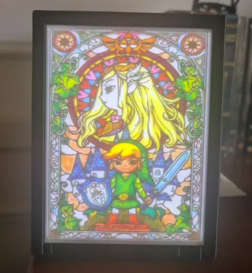 Zelda vitrail lithophane cymk