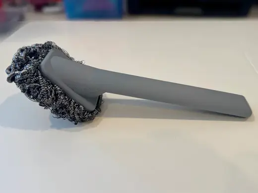 Steel Scrubber-Wool Handle (For Cast Iron & Wok)