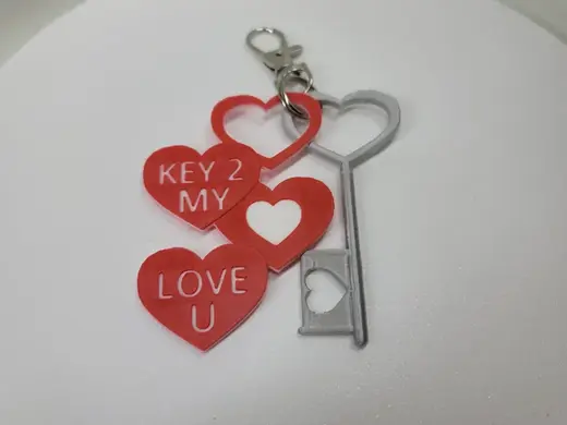 Key 2 My Heart Keychain