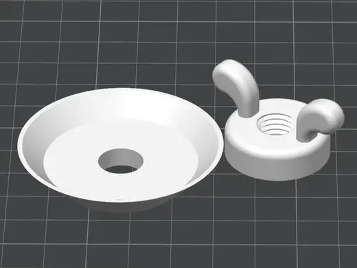 Thredded Paper Clip for M10 screw