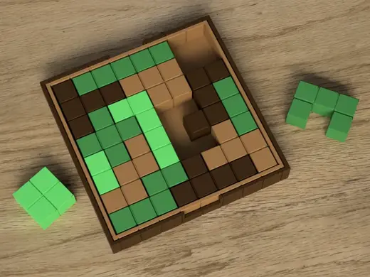 Minecraft Style Puzzle with Box | No AMS