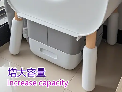 小米小顽猫砂盆扩大容量 PAWBBY Smart Cat Litter Box 可加排气管