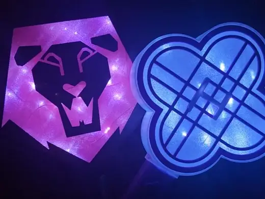 Kpop demon hunters Saja Boys / Huntrix light stick