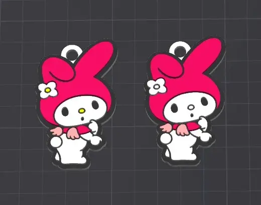 melody hello kitty keychain/charm free commercial