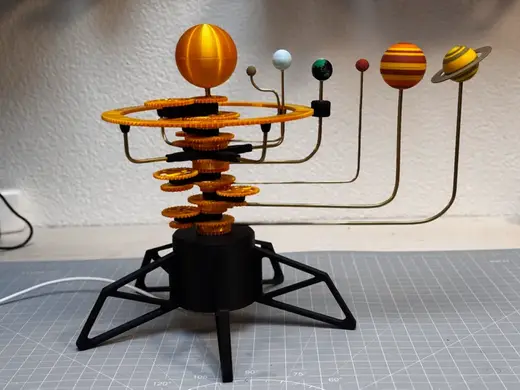 Solar System Model - Orrery (99.9% accuracy)