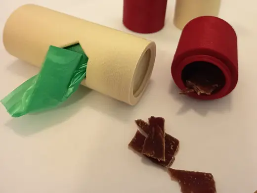 Poop bags and treat holder