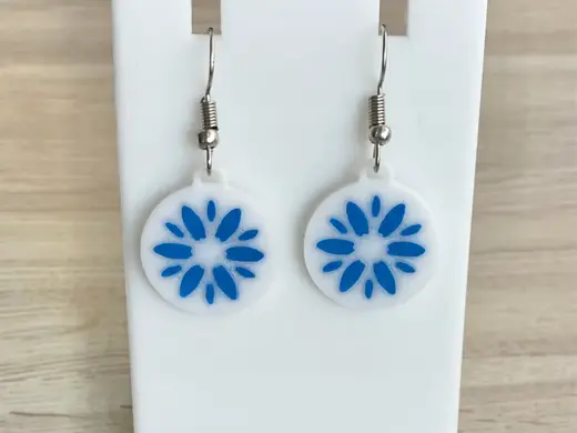 Flower earrings
