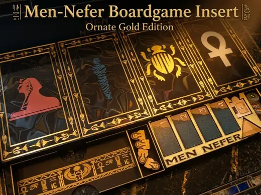Men-Nefer + Promo Boardgame Insert Ornate Gold