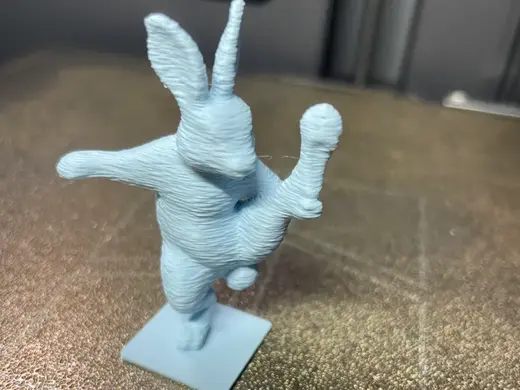 Yoga Bunny doing Bird of Paradise posture