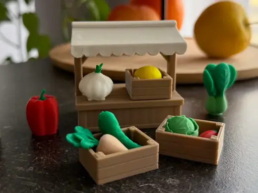Wooden fruit/vegetable shop - NO AMS needed
