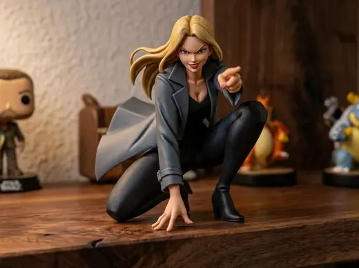 Cynthia Pokémon Champion Desk Sitter Anime Figure
