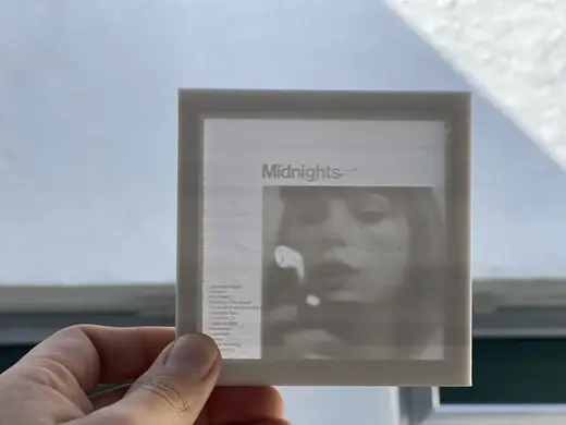 Midnights (by Taylor Swift) Lithophane