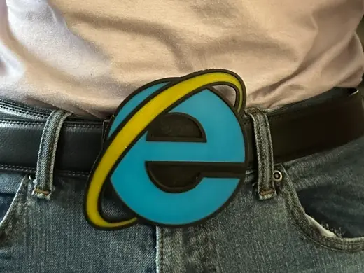 bbno$ Internet Explorer Belt Buckle