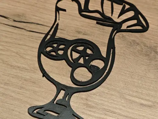 Cocktail-Glas – Moderne Wanddekoration