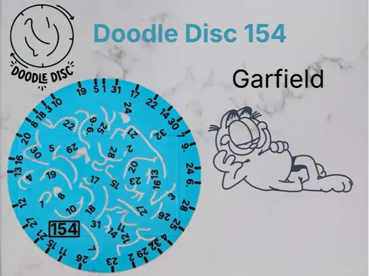 Doodle Disc 154 Garfield