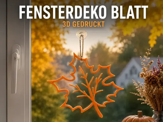 Fensterdeko Wanddeko Tischdeko Herbst Blatt