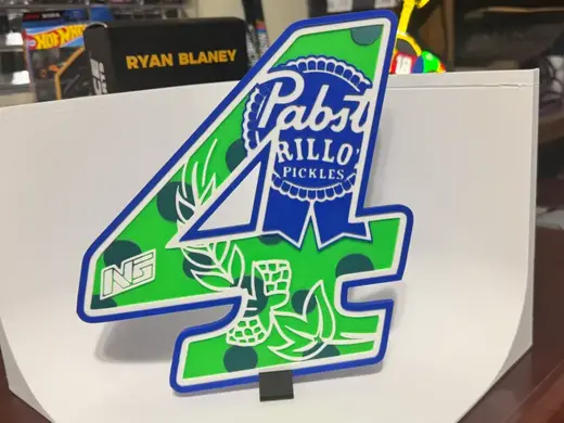 Noah Gragson #4 Pabst Grillo’s Pickles NASCAR Sign