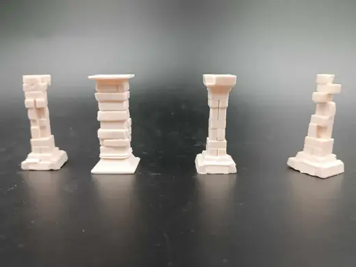 DnD Miniature Brick Pillar Terrain Set-D&D Dungeon