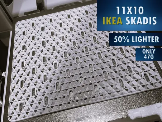 11x10 IKEA SKADIS, Lightweight - 50% Less Filament