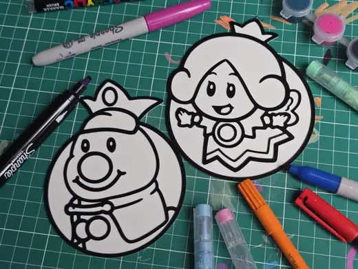Prince Pine Princess Pea Mushroom Coloring Kingdom