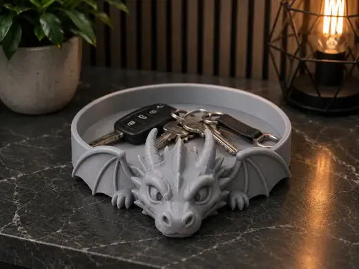 Dragon Key Tray-Cute Dragon Catchall