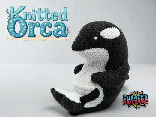 Cute Knitted Orca