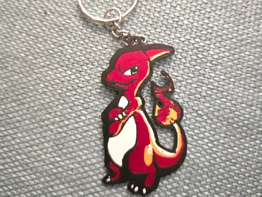 Portachiavi Charmeleon Pokemon Cute design minimal