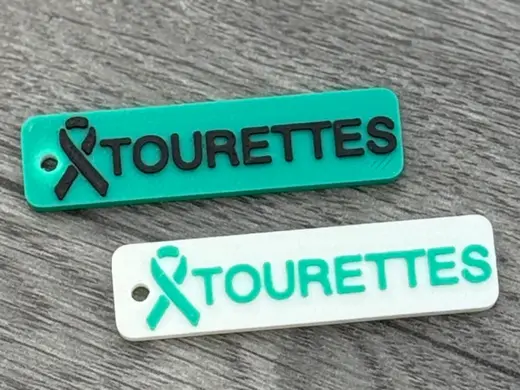 Tourettes Awareness Keychain