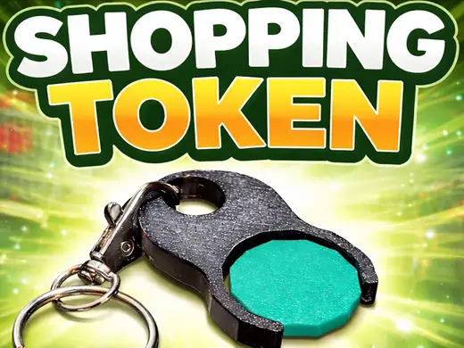 Shopping token for keys (removable)