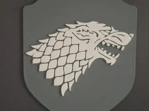 Game of Thrones – House Stark Direwolf Crest