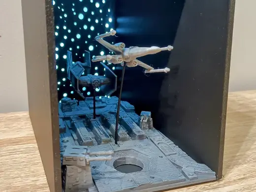 Death Star Trench Run Book Nook / Diorama