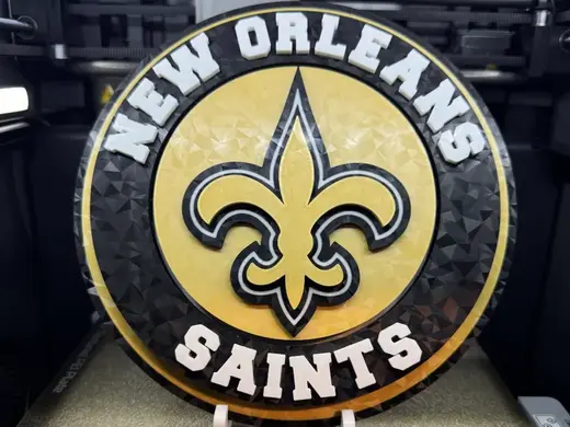 NEW ORLEANS SAINT LOGO DISPLAY