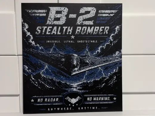 B-2 Stealth Bomber Military Wall Art