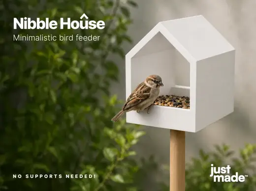Nibble House - Minimalistic bird feeder