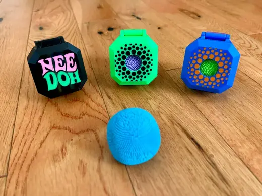 NeeDoh Teenie Fuzz Ball Case (single)