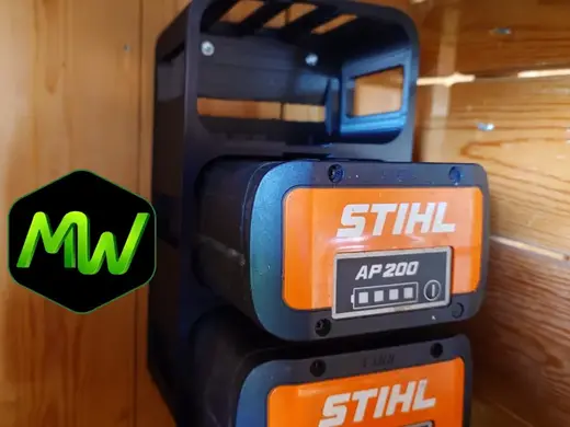 Stihl AP Battery Wall Mount (3x AP Batteries)