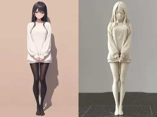 动漫女孩 手办
