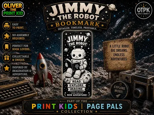 Jimmy the Robot Bookmark