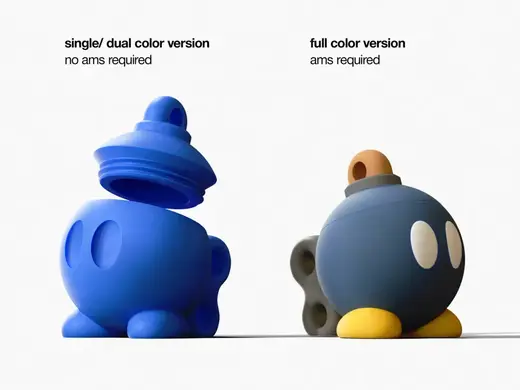 Bob Omb Keychain Container