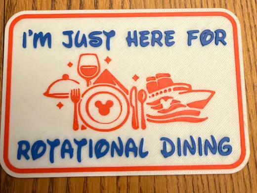 Disney Cruise Line Magnet - Rotarional Dining
