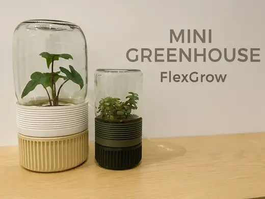 Mini Glashaus Gewächshaus Ikea (Einmachglas)