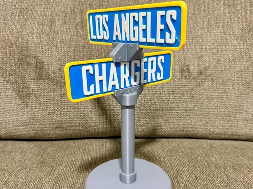 Los Angeles Chargers street sign