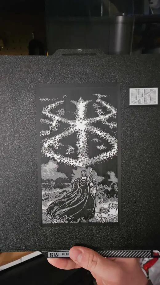 Berserk Guts Hueforge Artwork