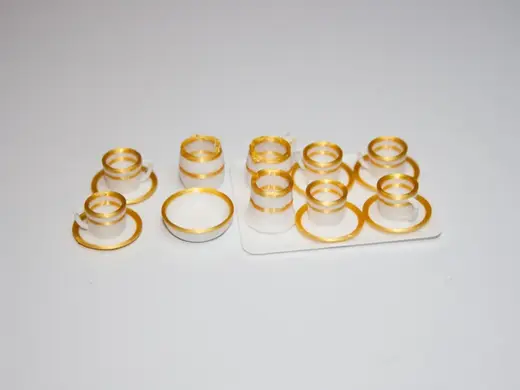 Miniature Porcelain Cup and Saucer set scale 1:12