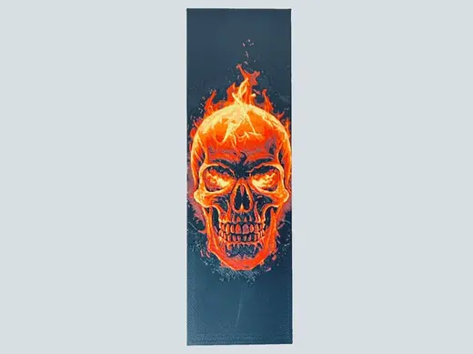 Glow: Skull of Flames - Bookmark