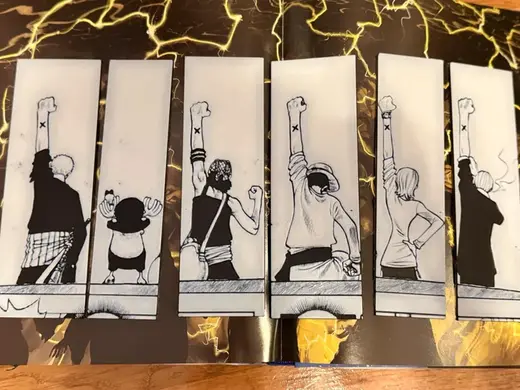 One Piece Straw Hat team crew bookmark