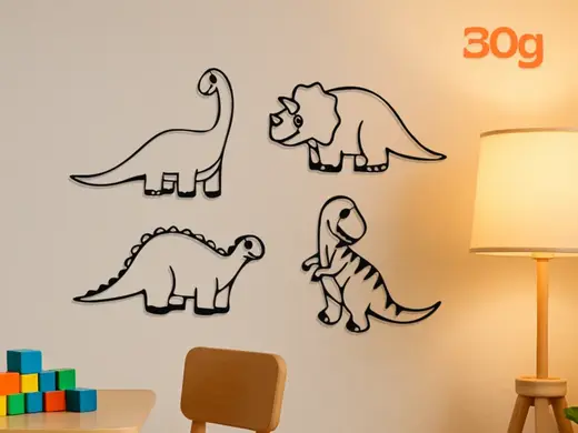 Fresque murale Dino - Lot de 4 model différent