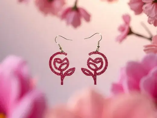 Minimal Flower v2 earrings