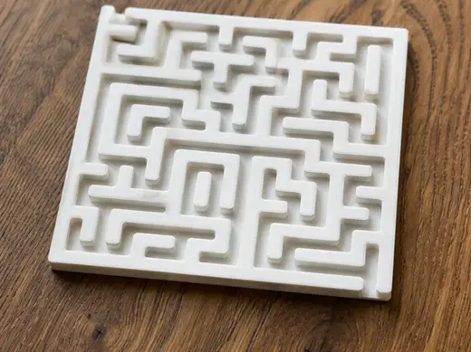 labyrinthe pour Myxomycètes(blob)