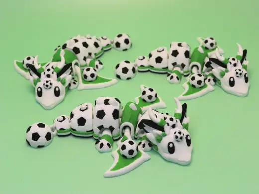 Soccer Dragon Flexi Fidget Toy